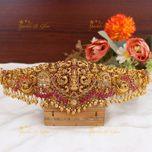 Exquisite Temple Motif Wedding Hipbelt | Sparkle & Glow