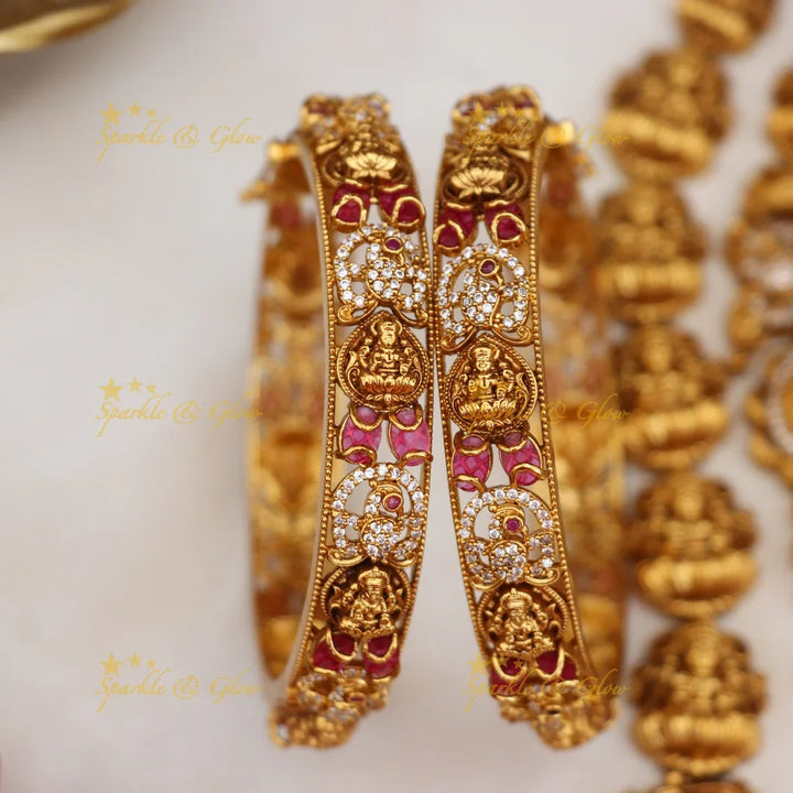 Sparkling Grand Lakshmi Bridal Jewelry Set Online