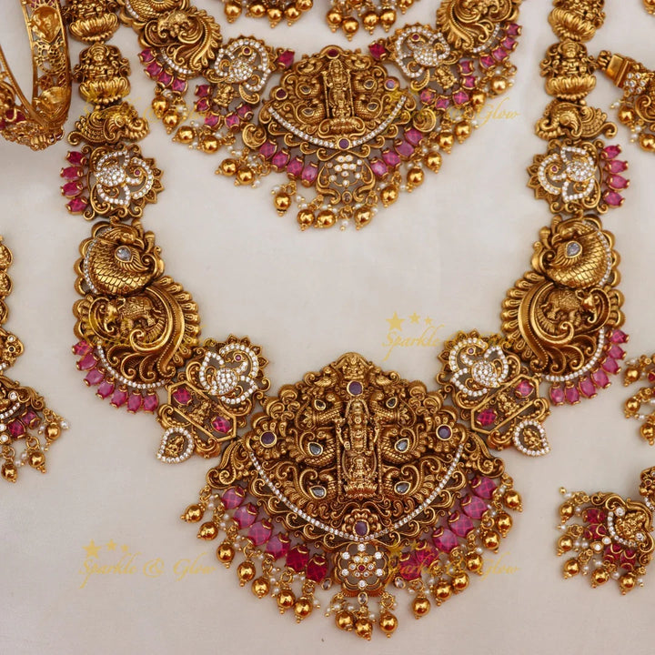 Sparkling Grand Lakshmi Bridal Jewelry Set Online