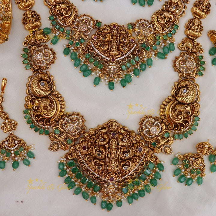 Sparkling Grand Lakshmi Bridal Jewelry Set Online