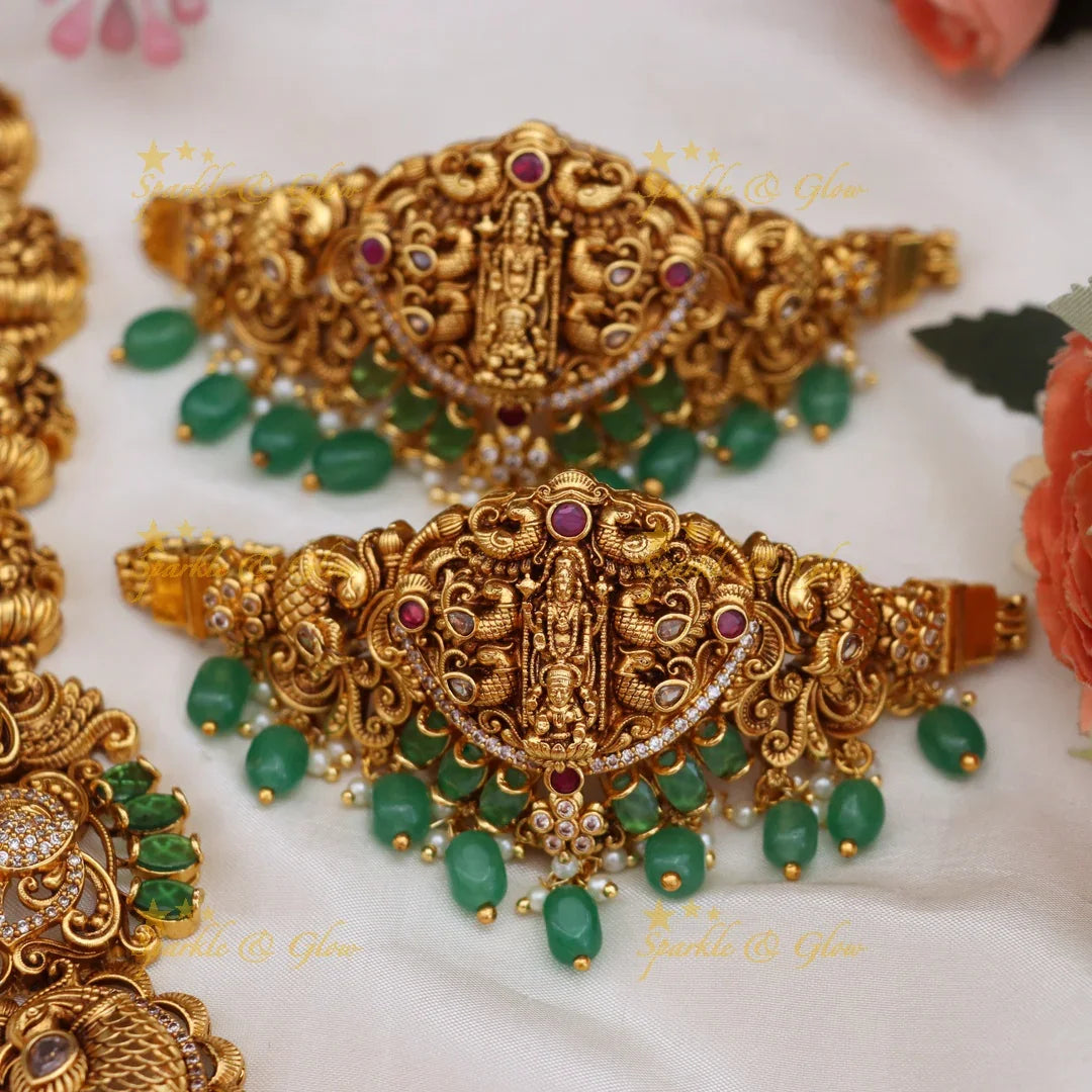 Sparkling Grand Lakshmi Bridal Jewelry Set Online
