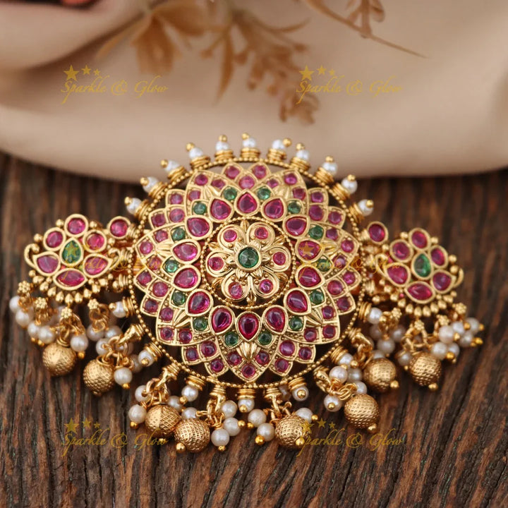 Exquisite Gold-Plated Bridal Hair Clip