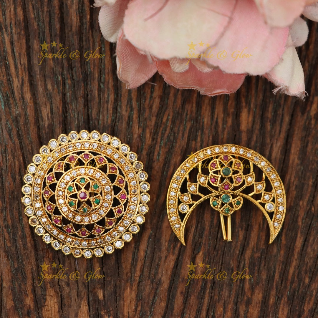 Elegant Gold-Plated Jadabilla Hair Accessories
