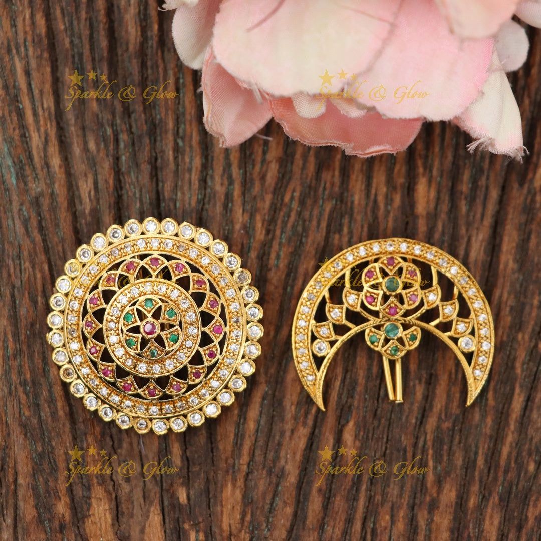 Elegant Gold-Plated Jadabilla Hair Accessories