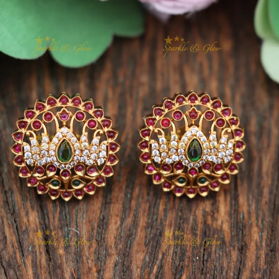 Elegant Gold Plated Festive Earrings for Celebrations