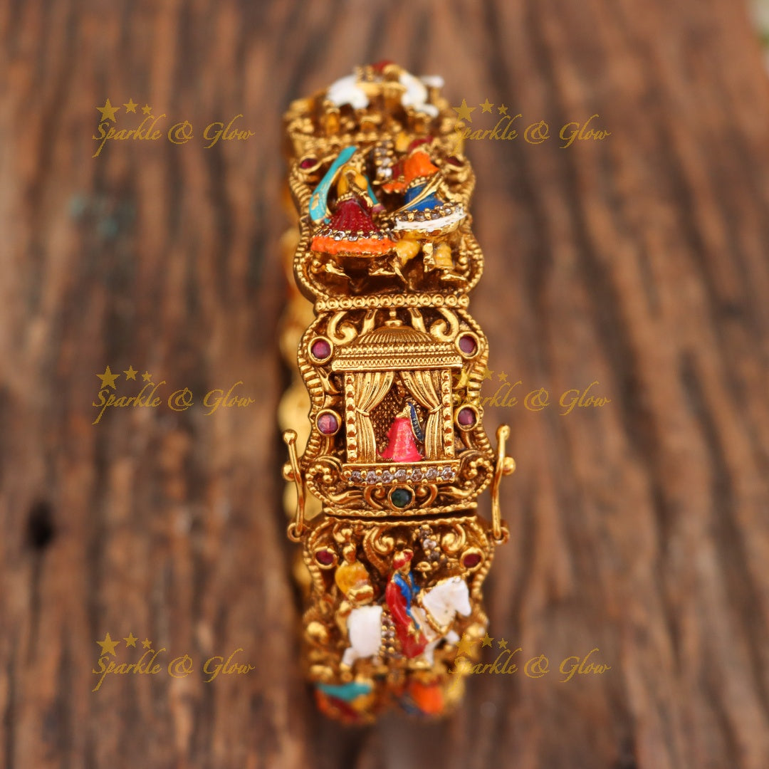 Exquisite Meenakari Bridal Bangles for Grandeur Weddings