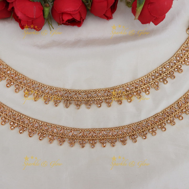 Stunning Gold-Tone Anklet for Wedding Celebrations
