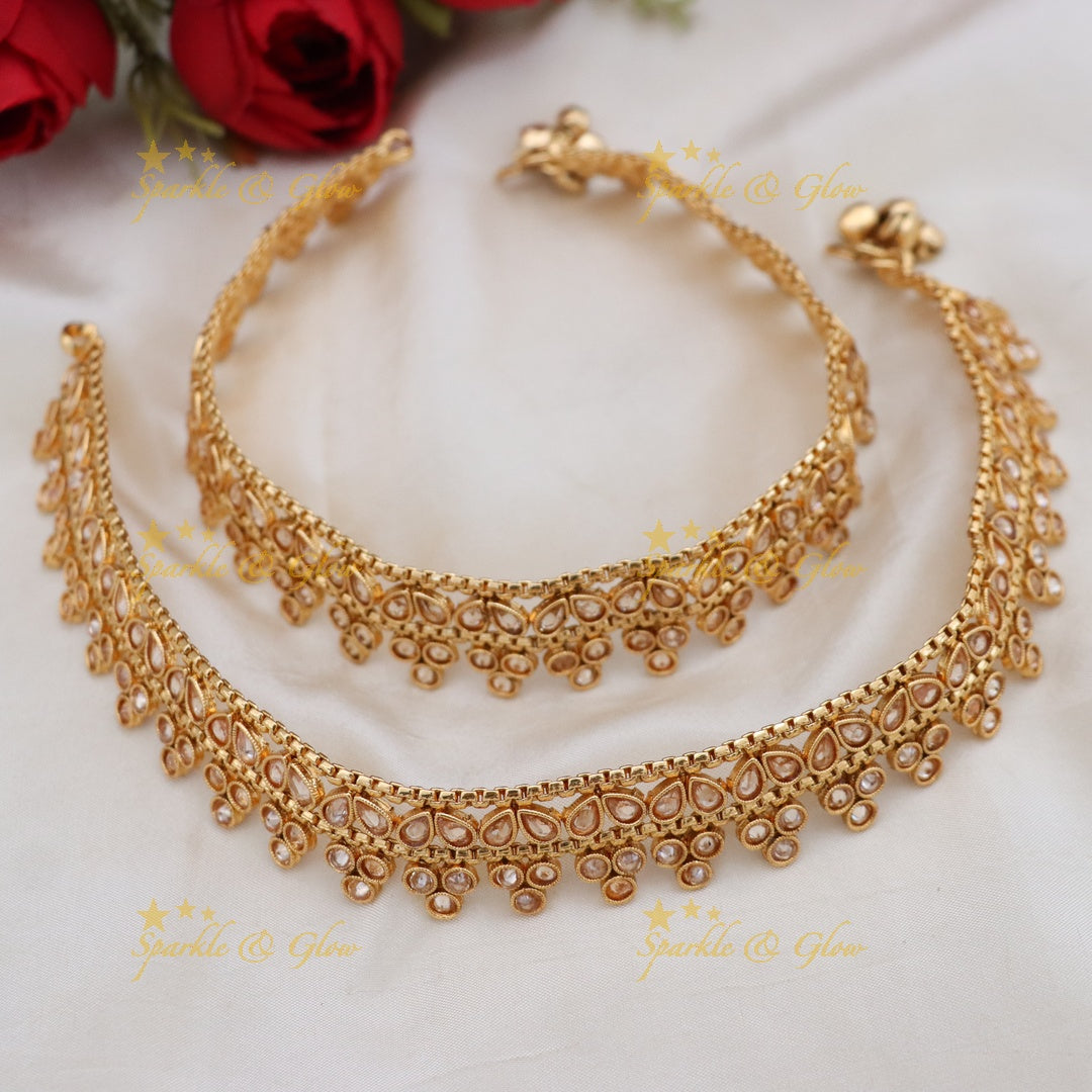 Stunning Gold-Tone Anklet for Wedding Celebrations