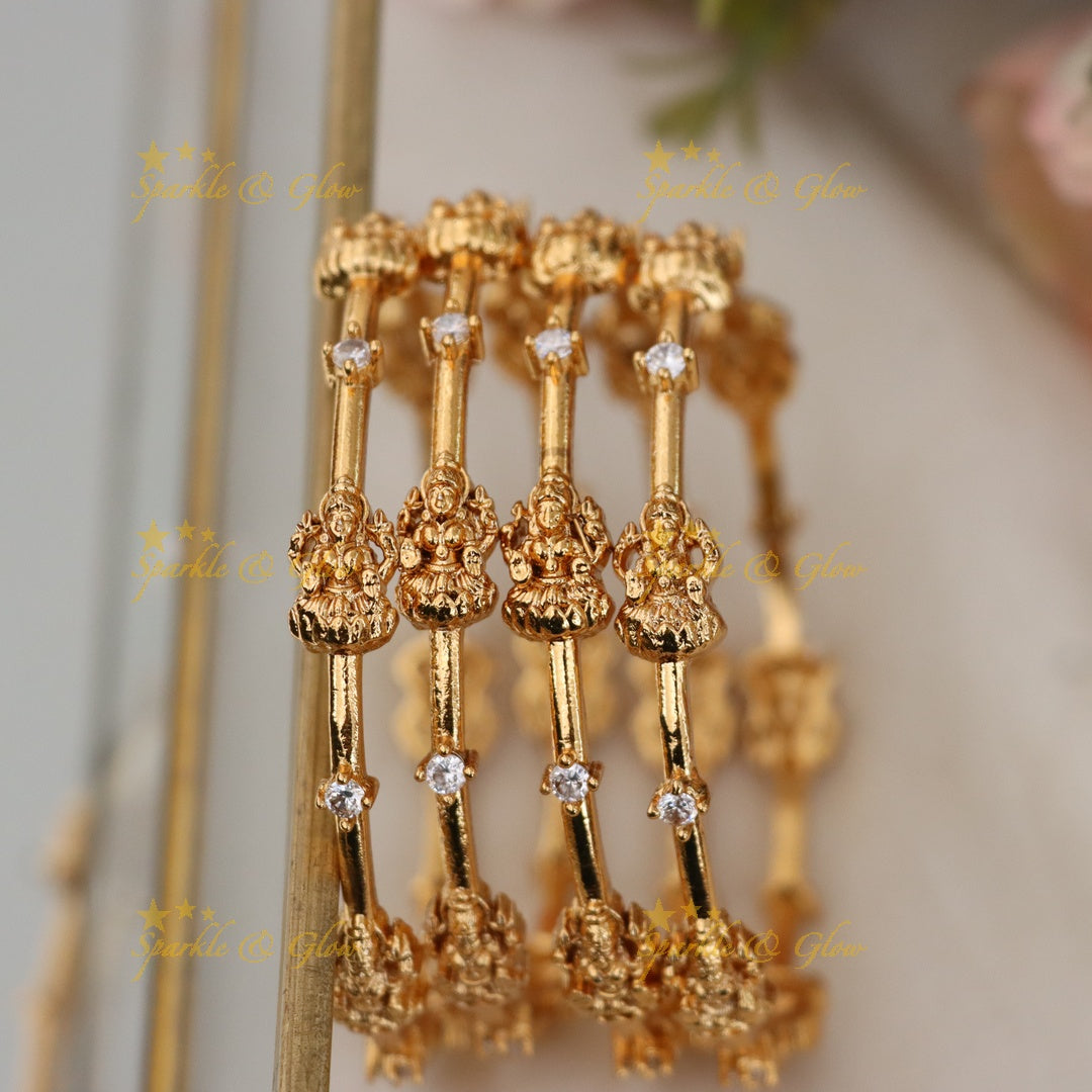 Exquisite Temple Style Bangles for Weddings
