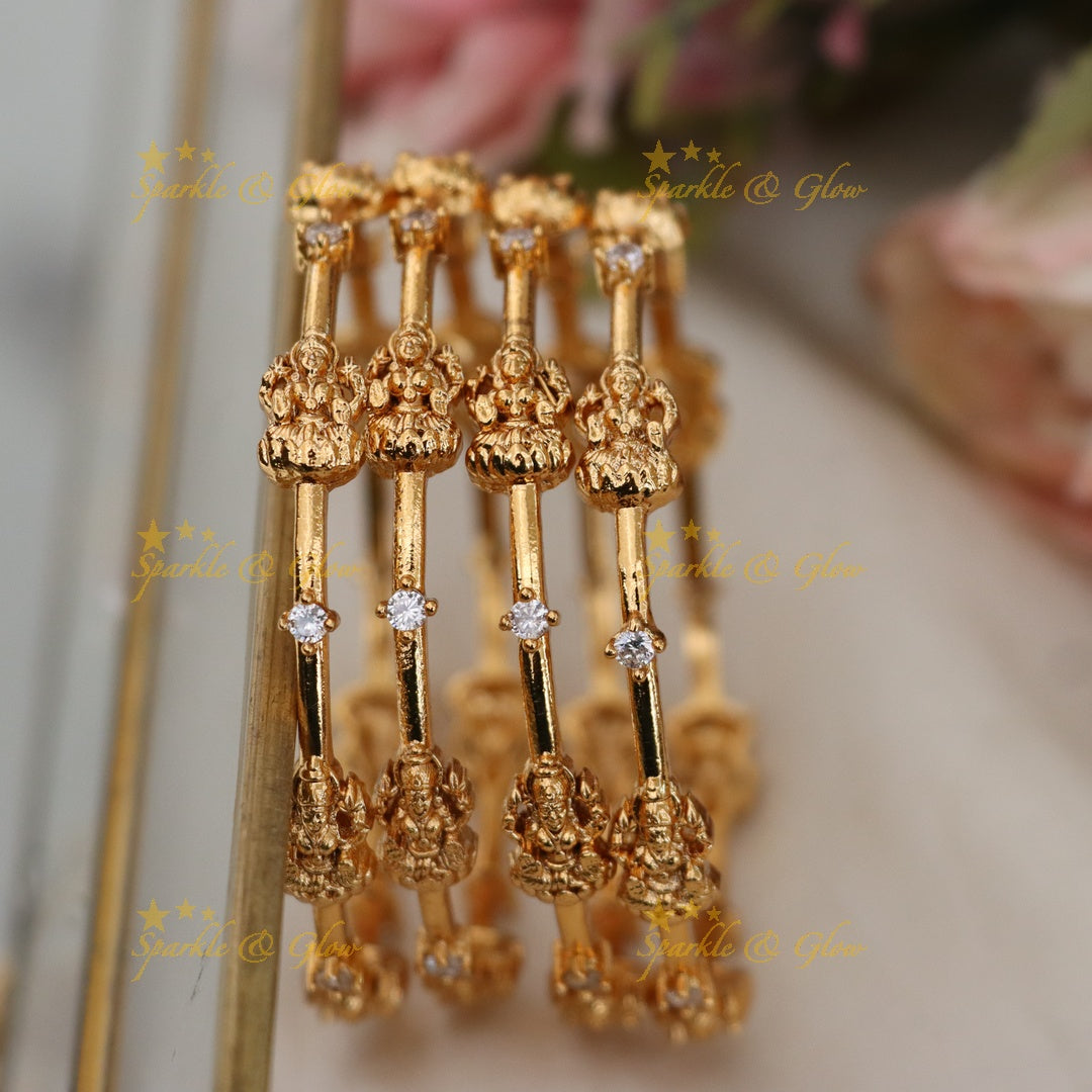 Exquisite Temple Style Bangles for Weddings