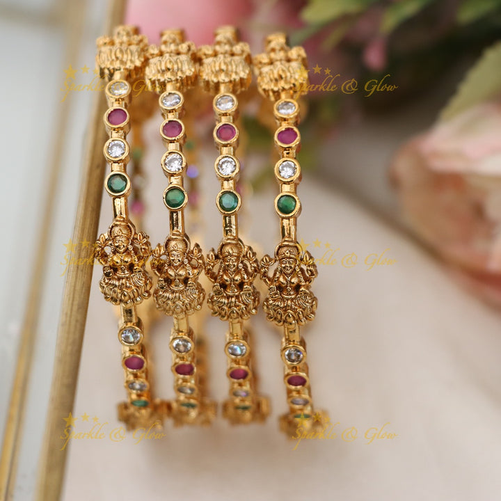 Exquisite Festive Temple Gold Bangles Online