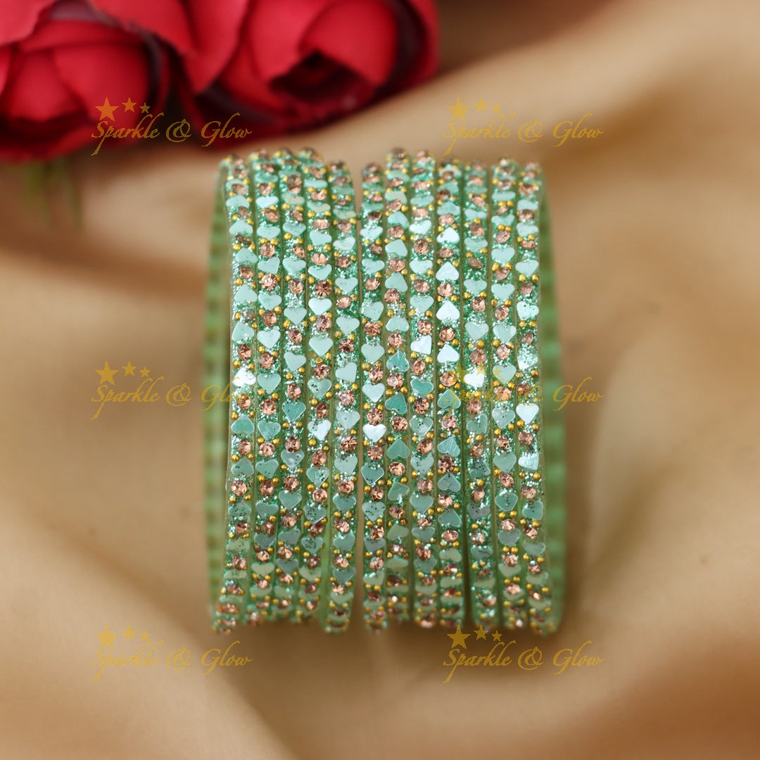 Enchanting Glass Bangles: Festive Jewelry Collection