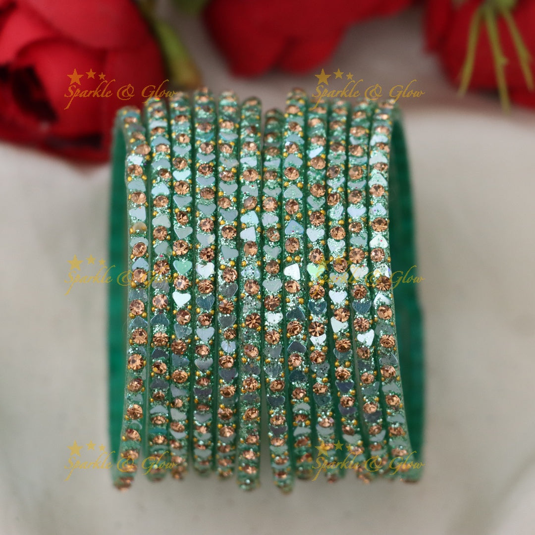 Enchanting Glass Bangles: Festive Jewelry Collection