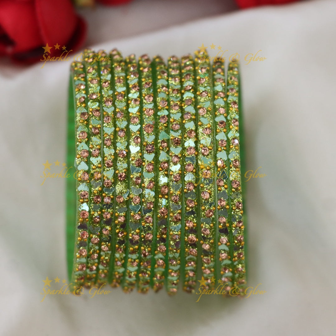 Enchanting Glass Bangles: Festive Jewelry Collection