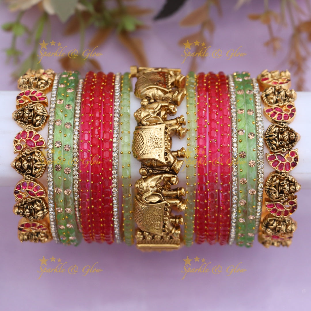 Luxurious Lakshmi Bangle Set for Elegant Bridal Looks