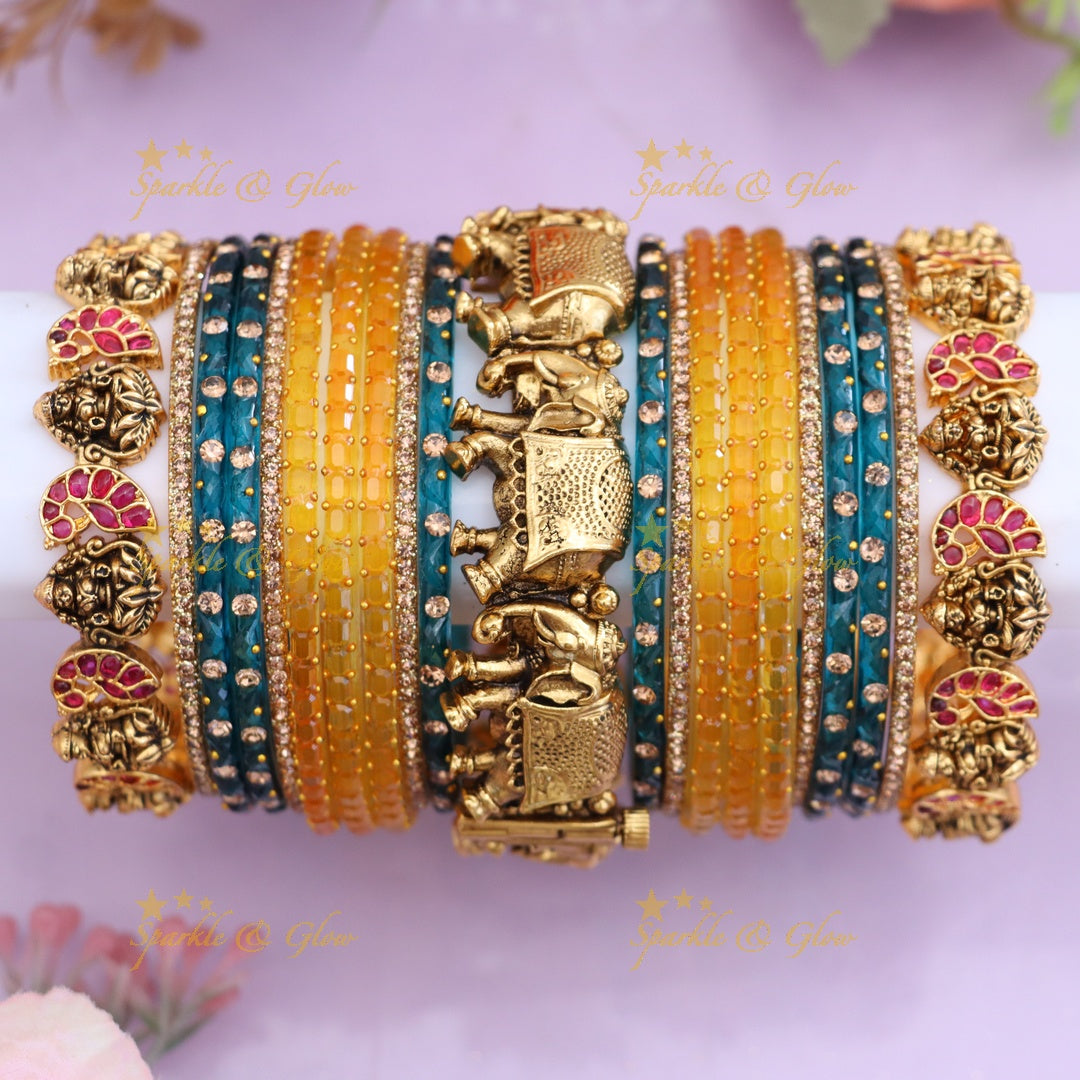 Luxurious Lakshmi Bangle Set for Elegant Bridal Looks