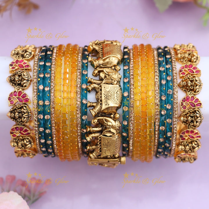 Luxurious Lakshmi Bangle Set for Elegant Bridal Looks
