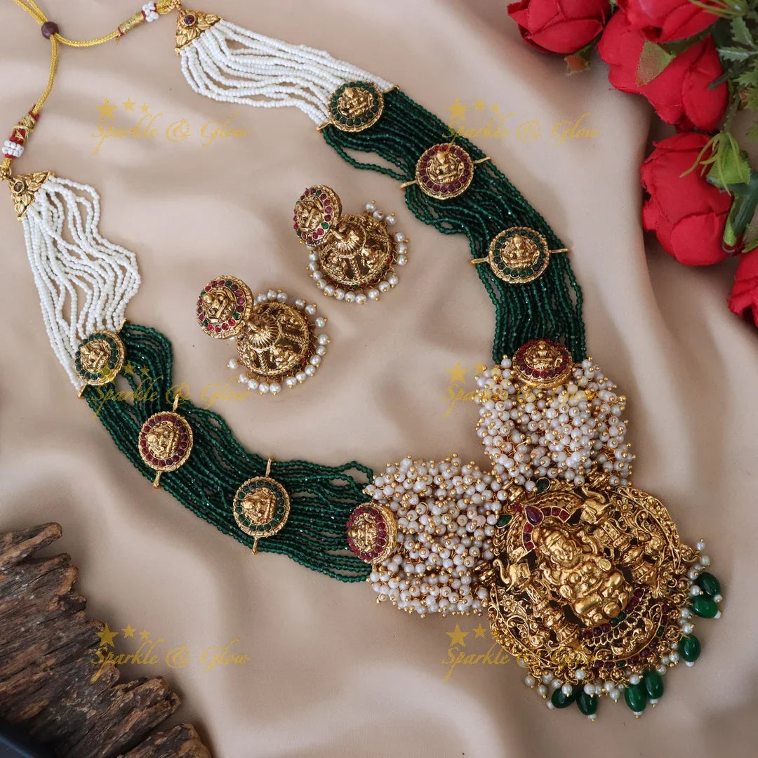 Exquisite Temple Long Necklace for Festive Elegance