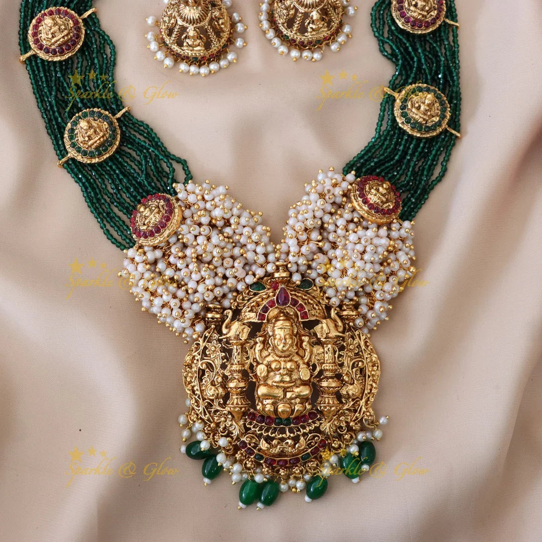 Exquisite Temple Long Necklace for Festive Elegance