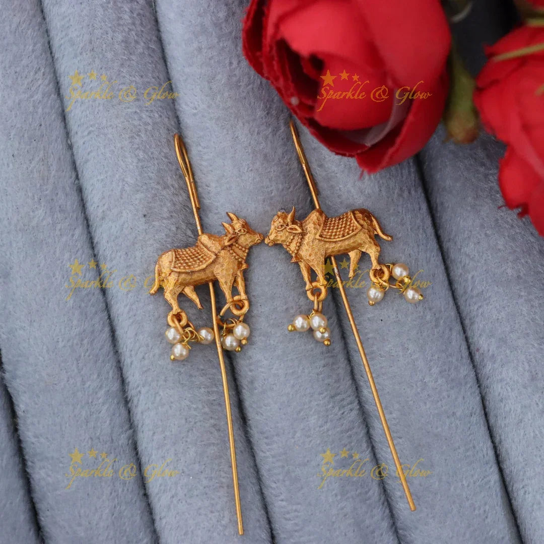 Festive Gold Ear Cuffs - Celebrate with Elegance
