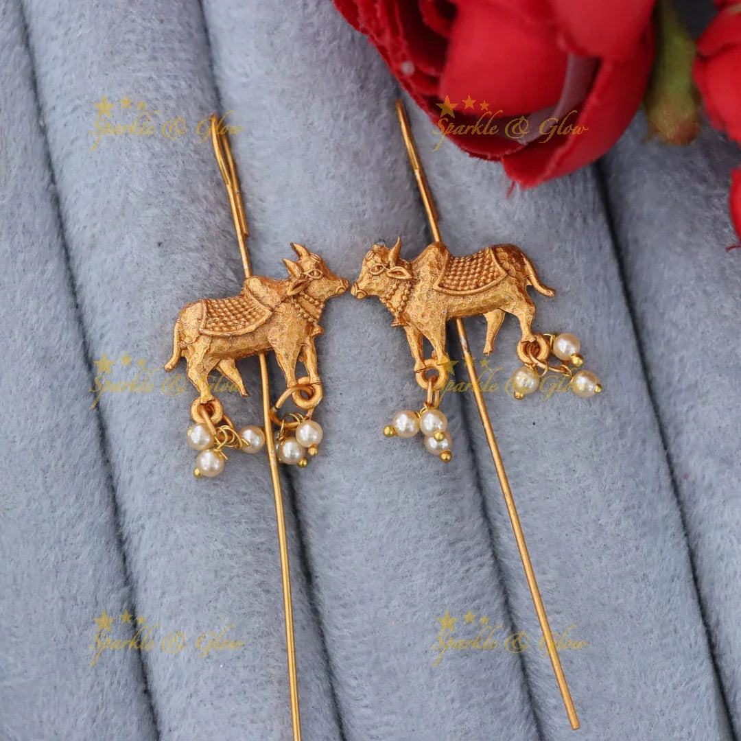Festive Gold Ear Cuffs - Celebrate with Elegance
