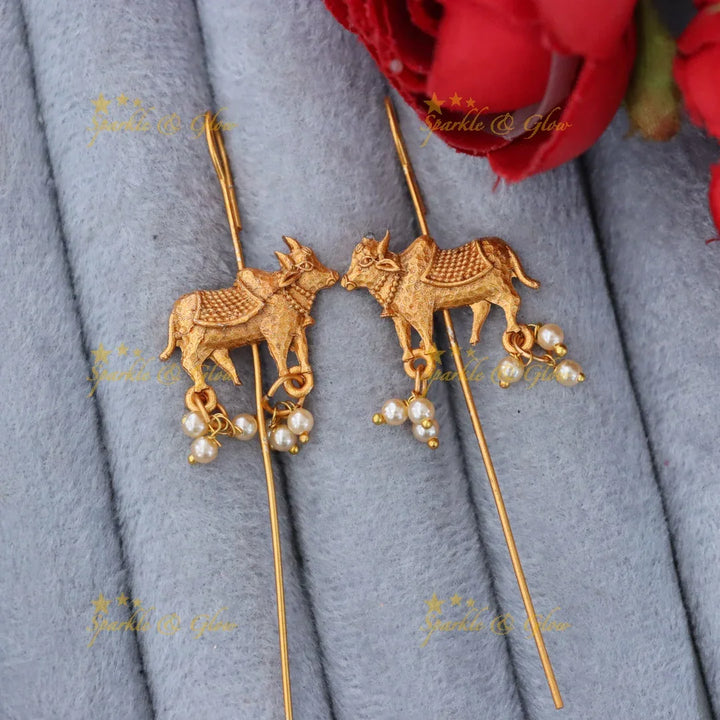 Festive Gold Ear Cuffs - Celebrate with Elegance