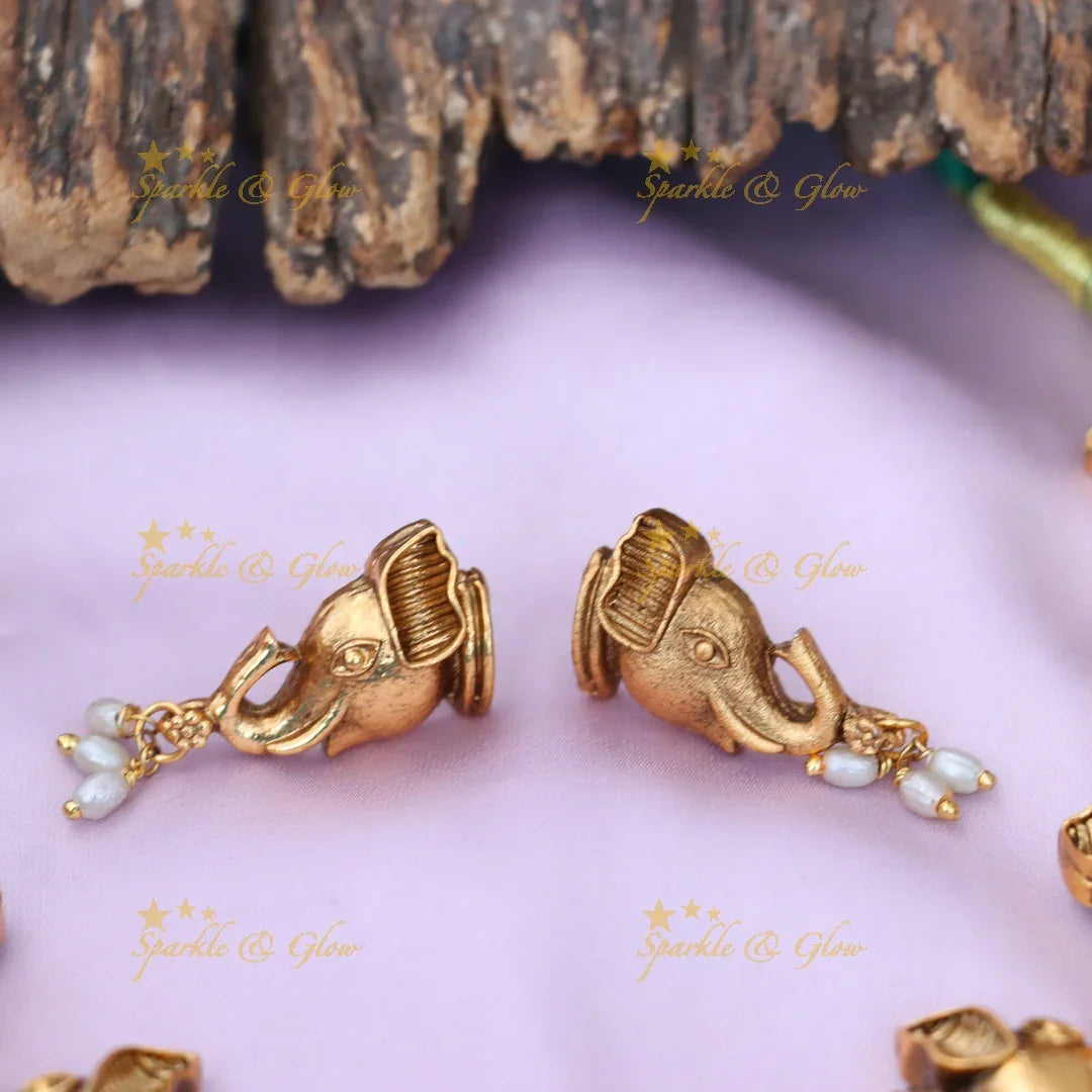 Exquisite Elephant Necklace Set | Perfect for Festive Season