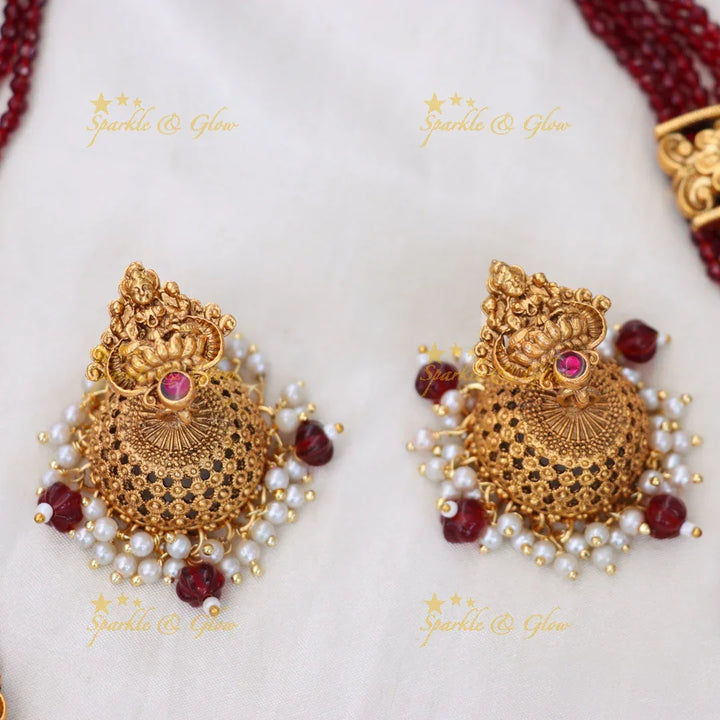 Temple-Inspired Premium Gold Necklace Set Online