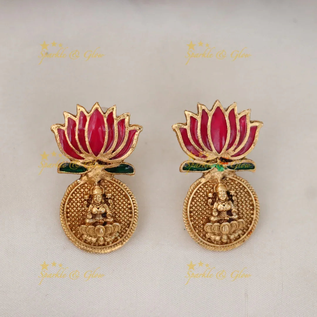 Exquisite Gold Lotus Necklace Set for Special Events