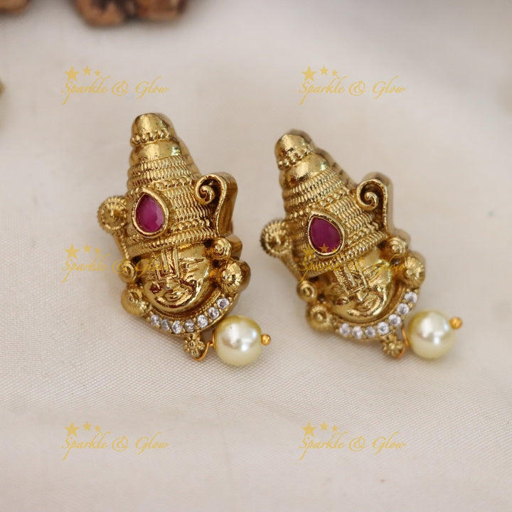 Gold Temple Necklace Set for Festive Elegance