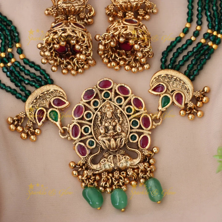 Temple Necklace Set - Perfect for Festive Elegance