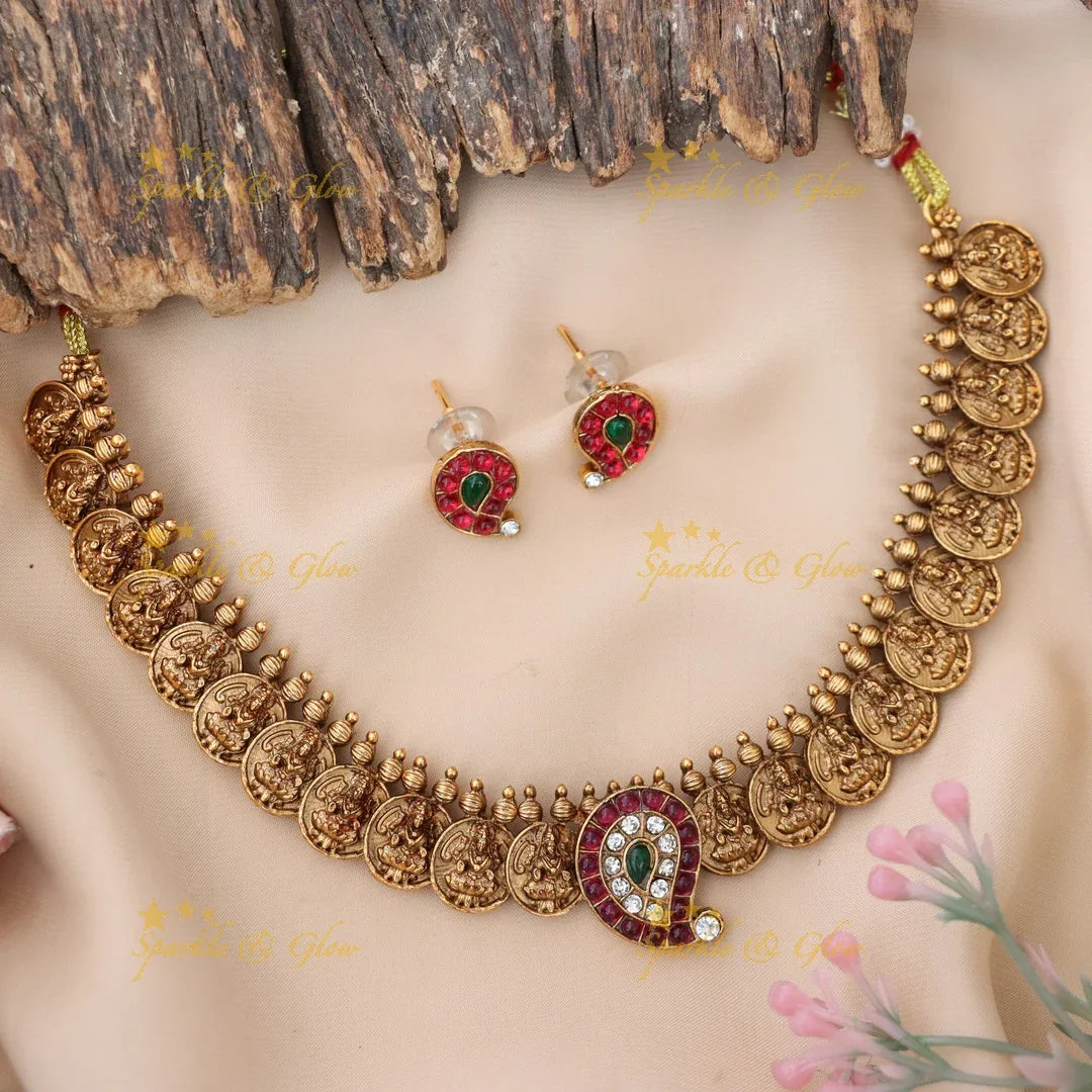 Exquisite Temple Necklace for Weddings & Festivities