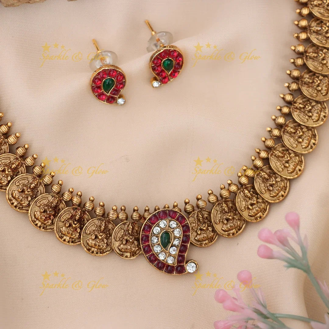 Exquisite Temple Necklace for Weddings & Festivities