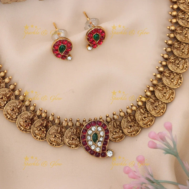 Exquisite Temple Necklace for Weddings & Festivities