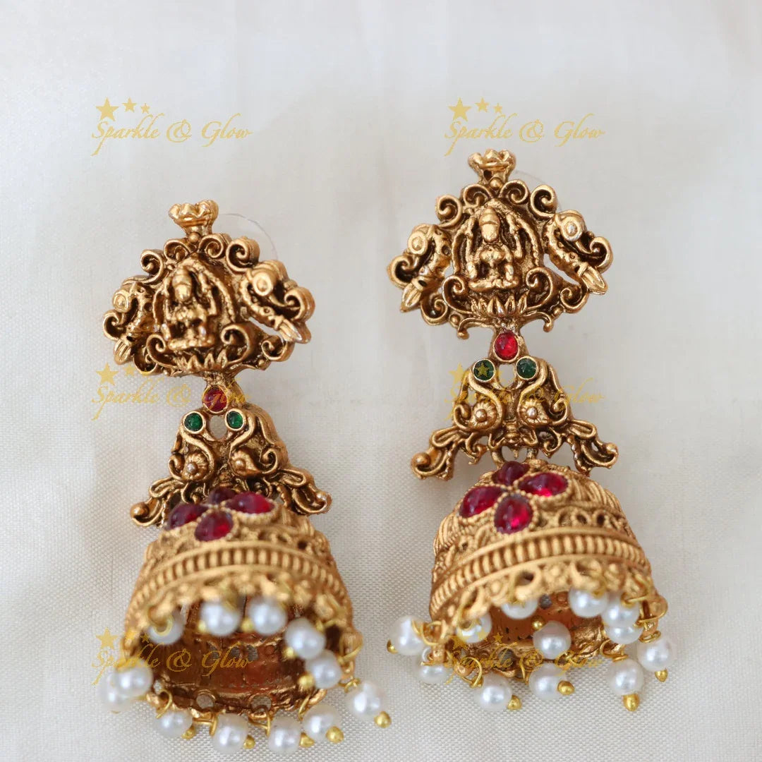 Glamorous Temple Jewelry Necklace Set for Festive Events