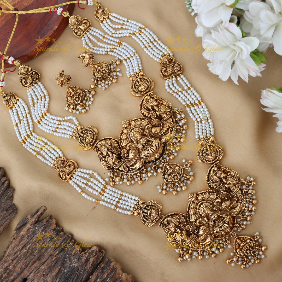 Exquisite Lakshmi Elephant Bridal Set | Sparkle & Glow