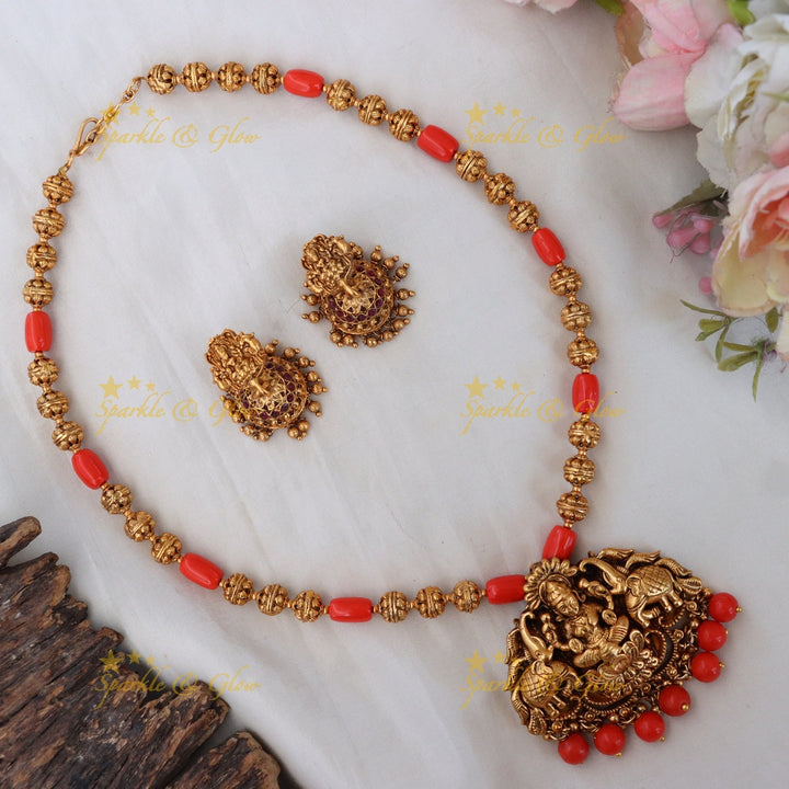 Exquisite Lakshmi Necklace for Celebrations