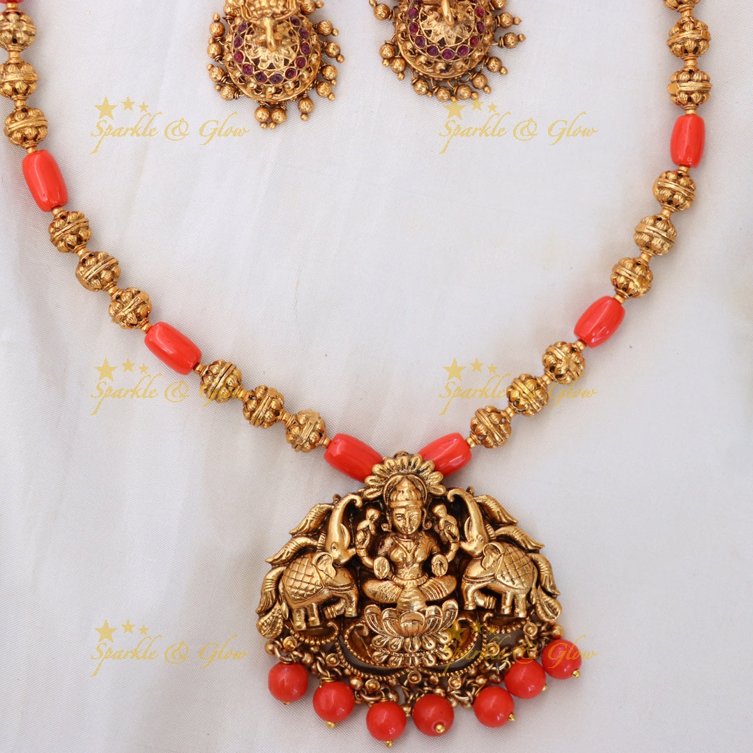 Exquisite Lakshmi Necklace for Celebrations
