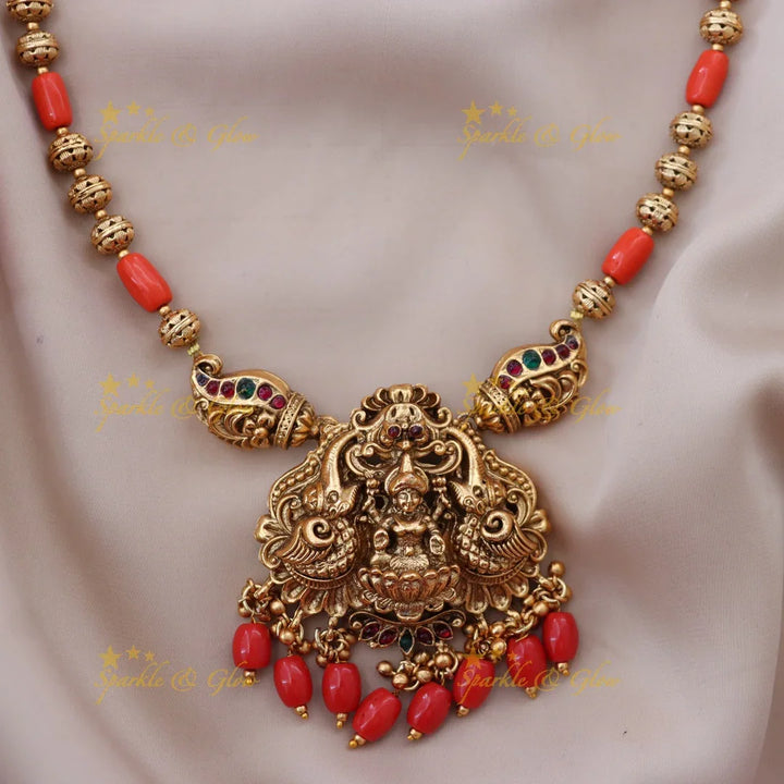 Elegant Temple Gold Necklace for Weddings | Sparkle & Glow
