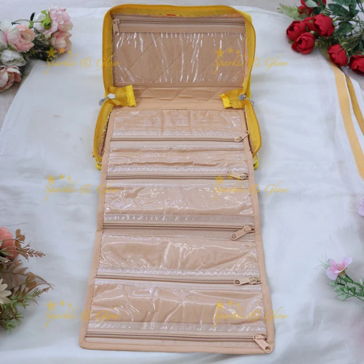 Exquisite Embroidered Jewellery Organizer Bag