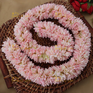 Exquisite Pink Floral Gajra for Elegant Hairstyles 32 INCH