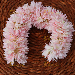 Exquisite Pink Flower Gajra for Festive Occasions 8 INCH