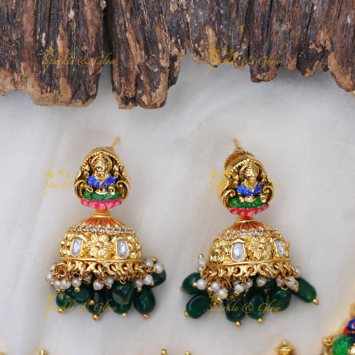 Exquisite Gold Temple Necklace for Radiant Celebrations