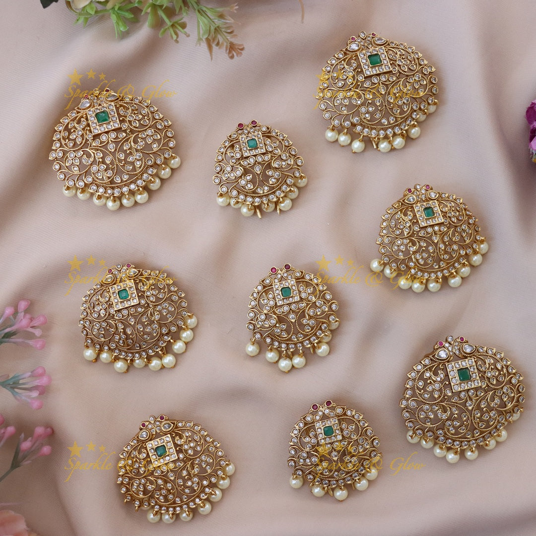 Radiant Peacock Jadabilla Set - Premium Wedding Collection