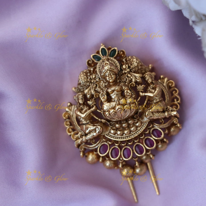 Exquisite Temple Hairpin - Ideal for Weddings & Festivals