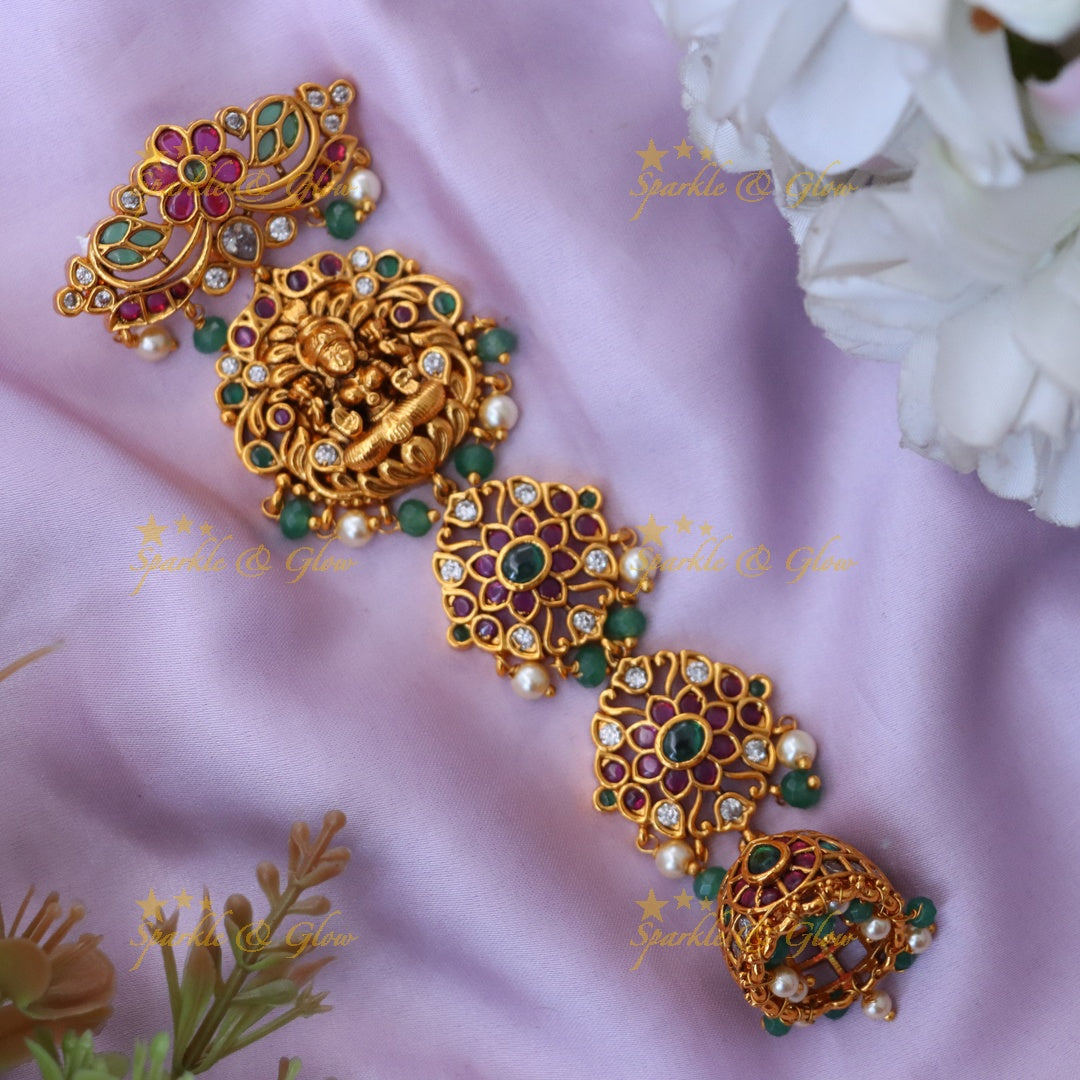 Elegant Floral Peacock Jadabilla - Premium Hair Ornament