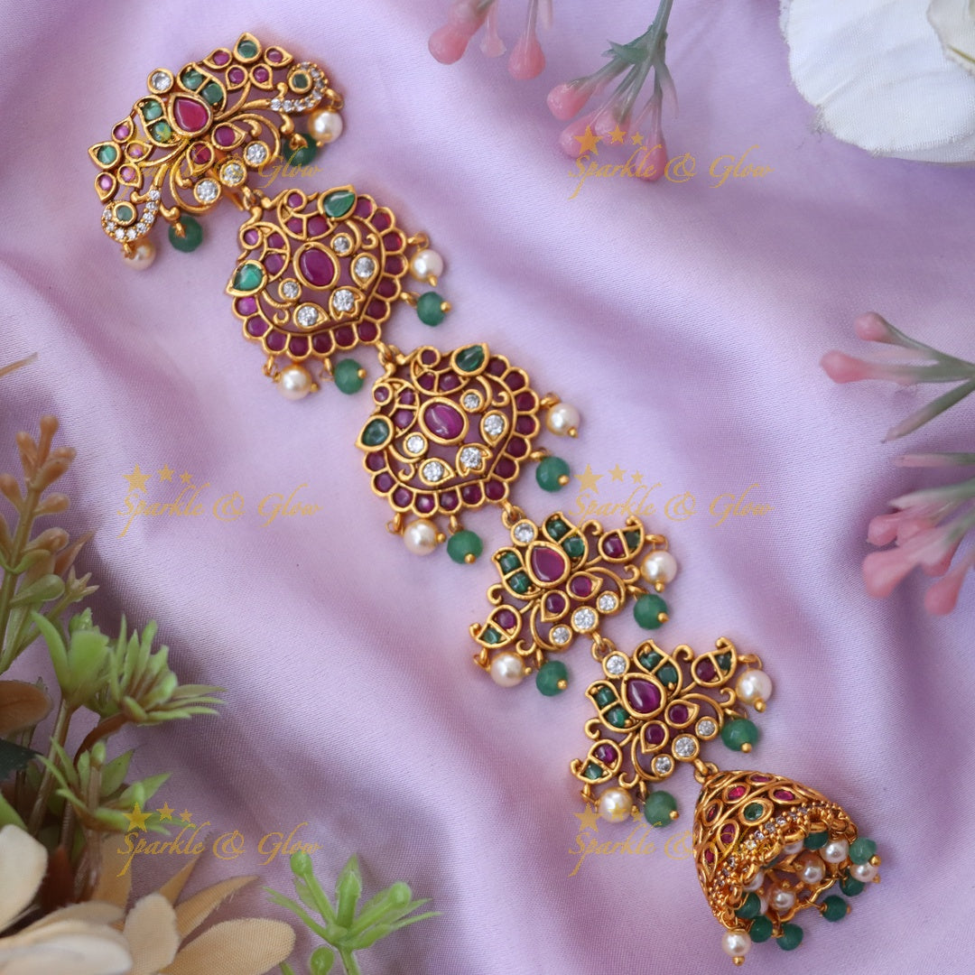 Exquisite Lotus Peacock Jadabilla Hair Accessory