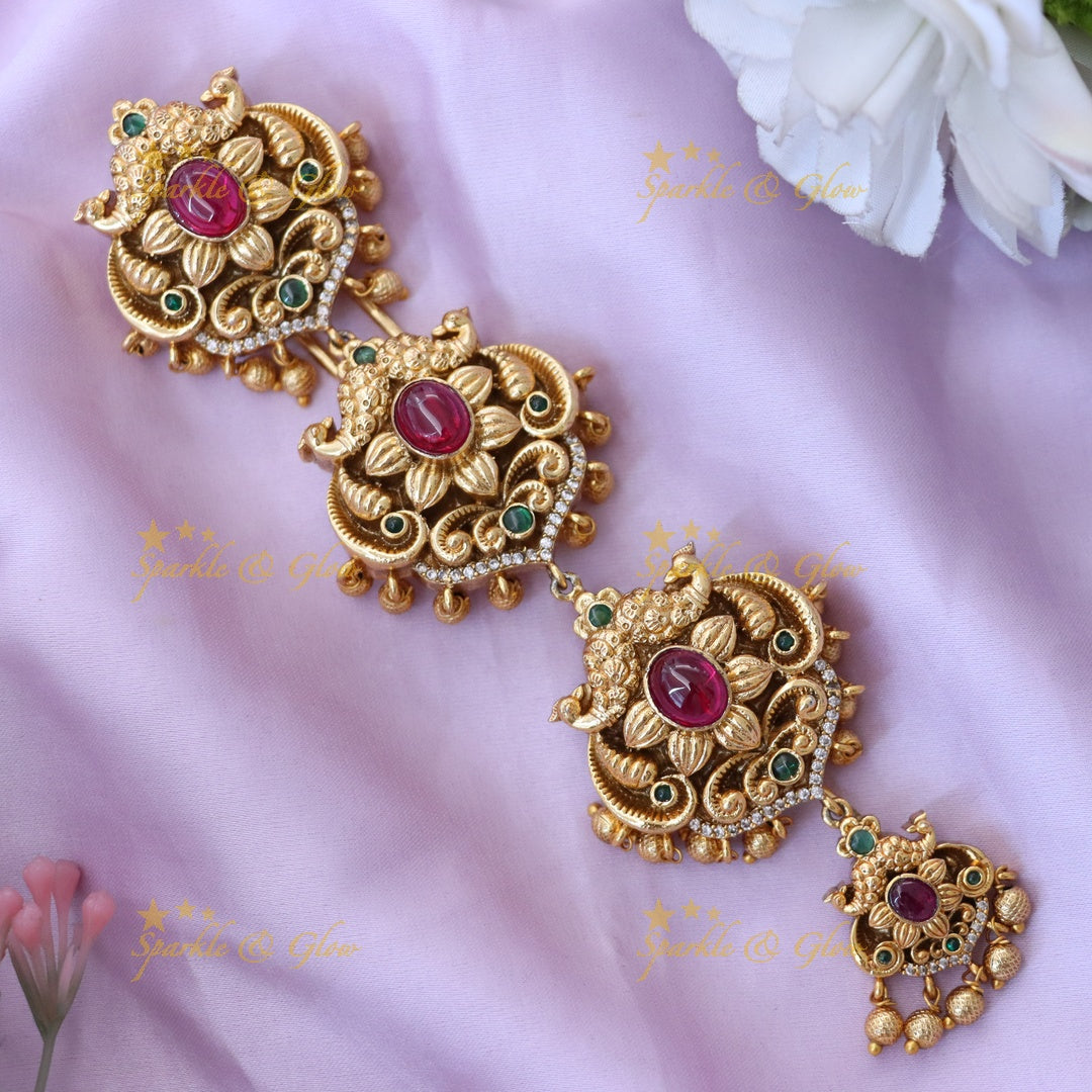 Exquisite Peacock Jadabilla Hair Accessory for Weddings