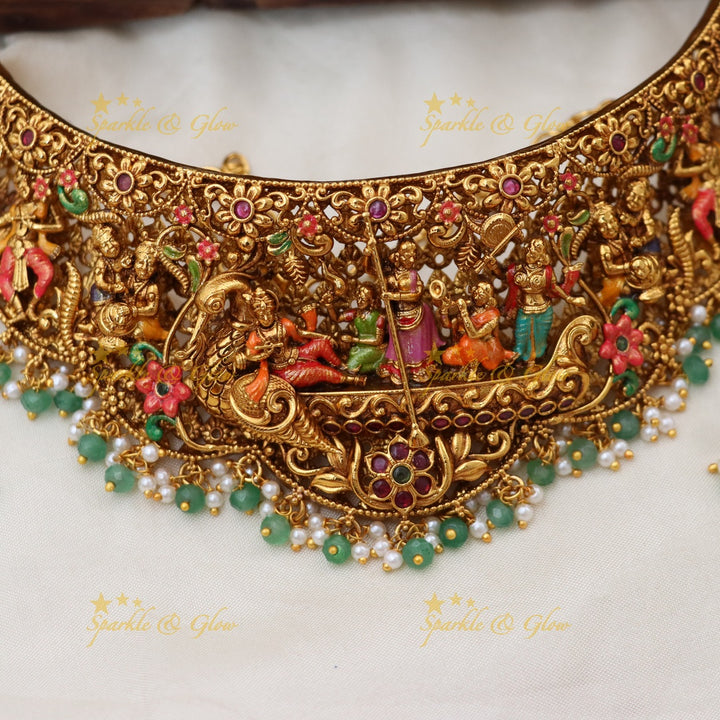 Exquisite High Neck Choker for Wedding Festivities