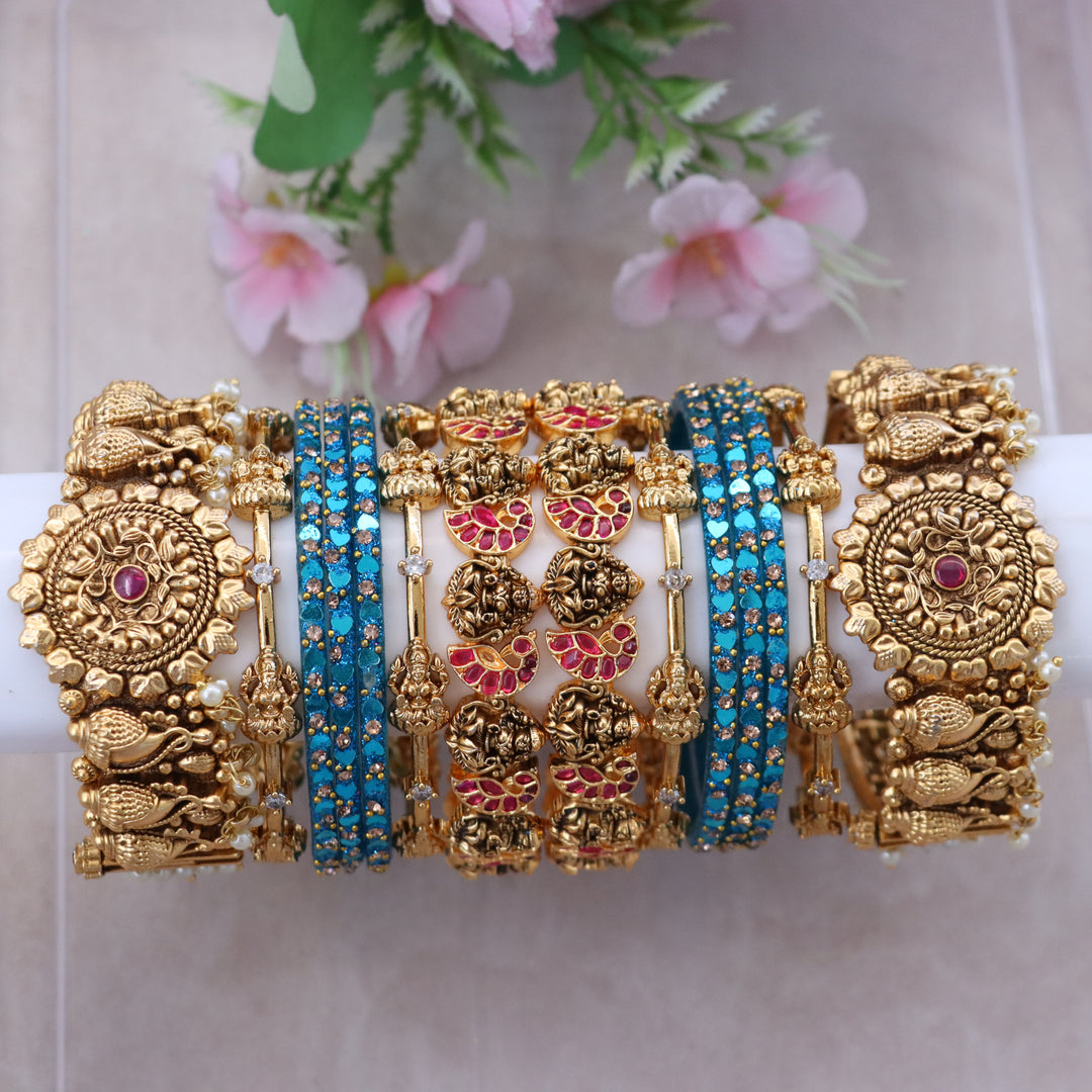 Elegant Lakshmi Floral Bridal Bangles Collection